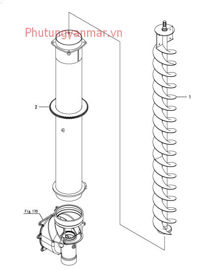 trống cuốn lúa đứng